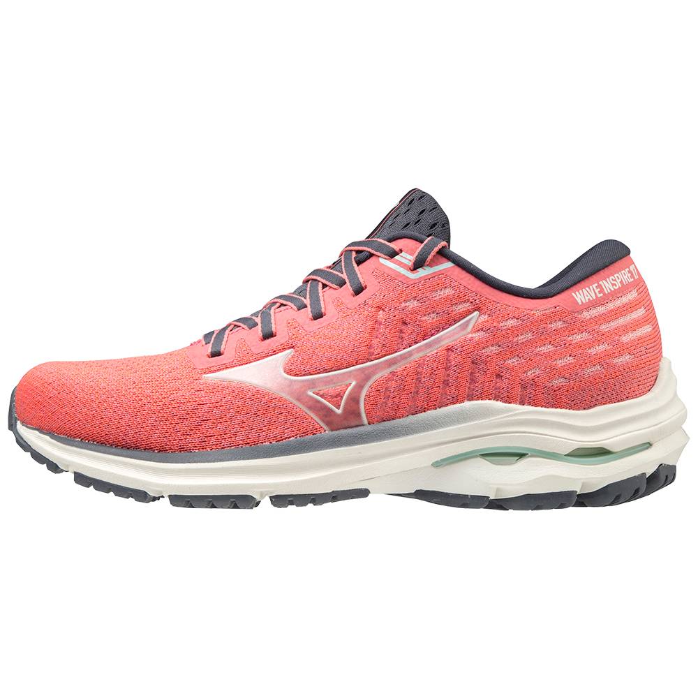 Sapatilhas Running Mizuno Wave Inspire 17 WAVEKNIT - Mulher - Vermelhas/Branco - HIPTV9380